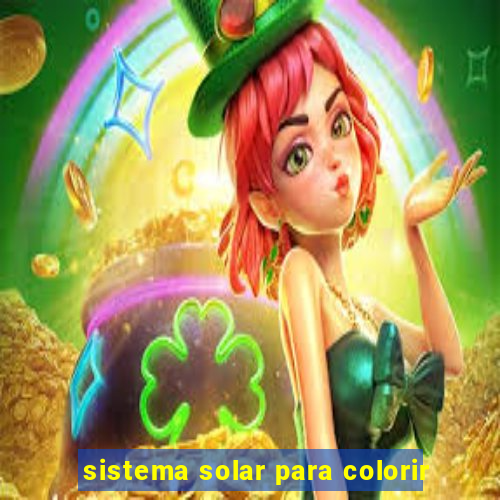 sistema solar para colorir