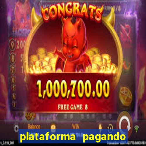 plataforma pagando no cadastro