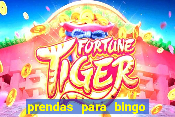 prendas para bingo de natal