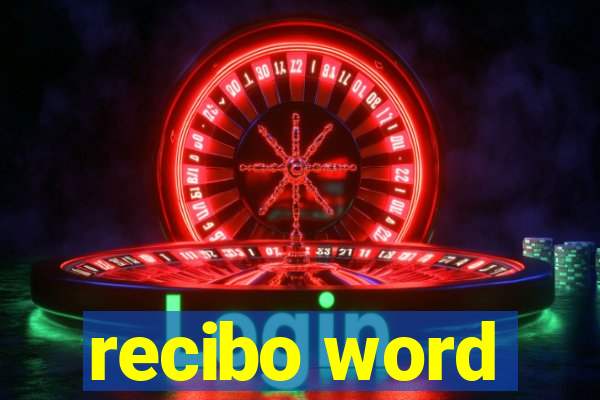 recibo word