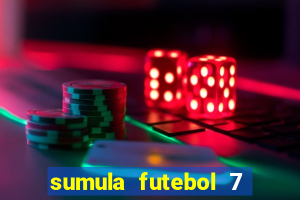 sumula futebol 7 society excel