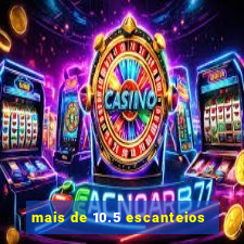 mais de 10.5 escanteios